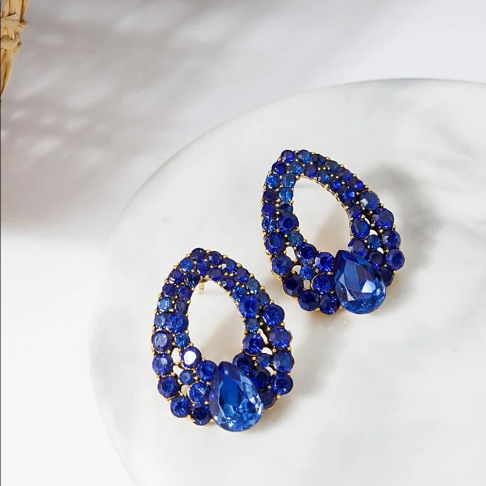 5/$35✨Luxe Gems Collection✨ Exquisite Blue Gemstone Decor Rhinestone Sapphire 💎 - Picture 9 of 11